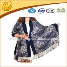 Indian Custom Factory Design 100% Foulards en soie Vente en gros Pashmina Shawl, Jacquard Pashmina Shawl Scarf